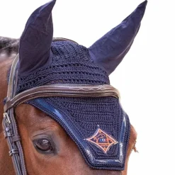 Bonnets Pour Chevaux*Jump'In - Bonnet pour chevaux écusson losange / orange Marine