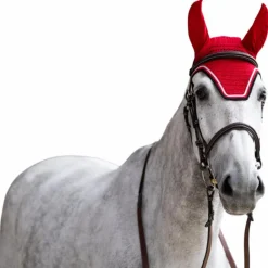 Outlet - Bonnet pour chevaux Balthazar / noir Bonnets Pour Chevaux