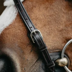 Bridons*Jump'In - Bridon muserolle croisée Evolution havane Marron