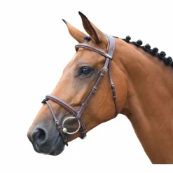 Horseball|Cso*Jump'In - Bridon One London avec rênes Noisette