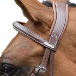 Horseball|Cso*Jump'In - Bridon One London avec rênes Noisette