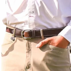 Sale - Ceinture élastique mixte havane Ceintures