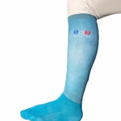 Chaussettes D'Équitation*Jump'In - Chaussettes d'équitation lycra lagon (x2) Bleu