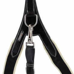Horseball|Concours Complet D'Equitation*Jump'In - Collier de chasse élastique + martingale One Noir