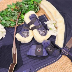 Sale - Collier de chasse élastique + martingale One Noisette Horseball|Concours Complet D'Equitation