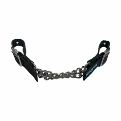 Accessoires De Mors*Jump'In - Gourmette double ajustable par boucles en nylon Noir