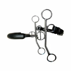 Hackamore*Jump'In - Hackamore rigide à branches longues cuir noir