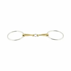 Hot - Mors avec petit anneau central très grands anneaux Mors Deux Anneaux