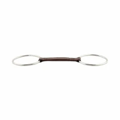 Mors Deux Anneaux*Jump'In - Mors en cuir droit grands anneaux