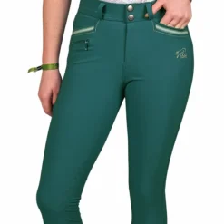 Sale - Pantalon d'équitation fille Luna emeraude Enfant Pantalons D'Équitation