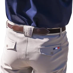Outlet - Pantalon d'équitation homme Super X lin Pantalons D'Équitation|Pantalons D'Équitation