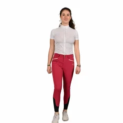 Pantalons D'Équitation*Jump'In - Pantalon d'équitation fille Luna framboise Rose