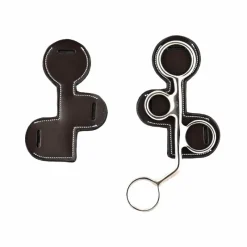 Outlet - Protection pour hackamore en cuir havane Accessoires De Mors