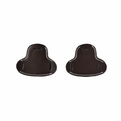 Accessoires De Mors*Jump'In - Protection pour hackamore petites branches plates en cuir havane Marron