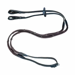 Rênes Et Arrêtoirs De Rênes*Jump'In - Rênes en caoutchouc avec 7 stoppers 1/2 collection One noisette Marron