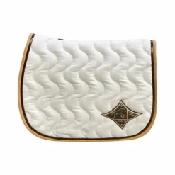 Tapis De Selle|Tapis Cso/ Mixtes*Jump'In - Tapis de selle Jumpad Écusson / choco/ caramel Blanc