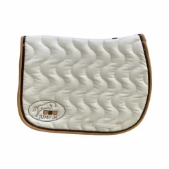 Tapis De Selle|Tapis Cso/ Mixtes*Jump'In - Tapis de selle Jumpad Écusson / choco/ caramel Blanc