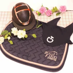Tapis Cso/ Mixtes|Tapis De Selle*Jump'In - Tapis de selle Nacre / rose Marine