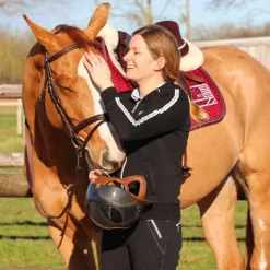 Tapis Cso/ Mixtes|Tapis De Selle*Jump'In - Tapis de selle Show One / marine Bordeaux