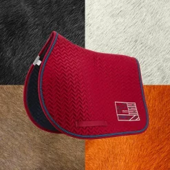 Tapis Cso/ Mixtes|Tapis De Selle*Jump'In - Tapis de selle Show One / marine Bordeaux