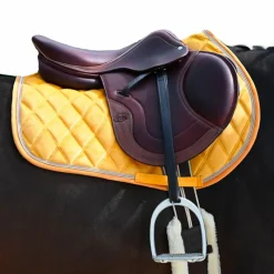 Tapis De Selle|Tapis Cso/ Mixtes*Jump'In - Tapis de selle Soft Velours Jaune