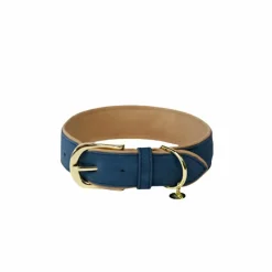 Colliers*Kentucky Dogwear - Collier pour chien vegan leather navy/beige Marine