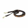 Online - Laisse pour chien perles faites main 250 cm orange/noir Laisses