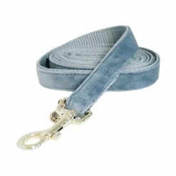 Laisses*Kentucky Dogwear - Laisse pour chiens Velvet 120 cm clair Bleu