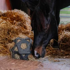 Clearance - Balle de jeu/ foin pour chevaux en caoutchouc noir Jouets Pour Chevaux|Collection "Minis" Kentucky
