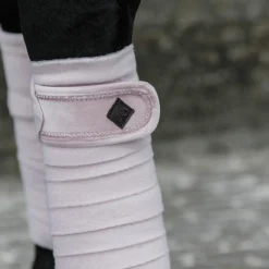 Bandes De Polo*Kentucky Horsewear - Bandes de polo Velvet Pearls tendre (x4) Rose
