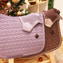 Bonnets Pour Chevaux|Cso*Kentucky Horsewear - Bonnet Wellington velvet parme Marron