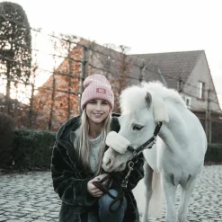 Online - Bonnet pour cavalier Sammy rose Bonnets/ Bandeaux