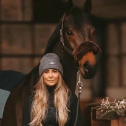 Bonnets/ Bandeaux*Kentucky Horsewear - Bonnet paillettes gris