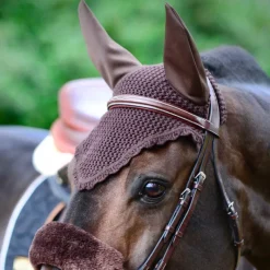 Bonnets Pour Chevaux|Cso*Kentucky Horsewear - Bonnet anti-mouches Marron
