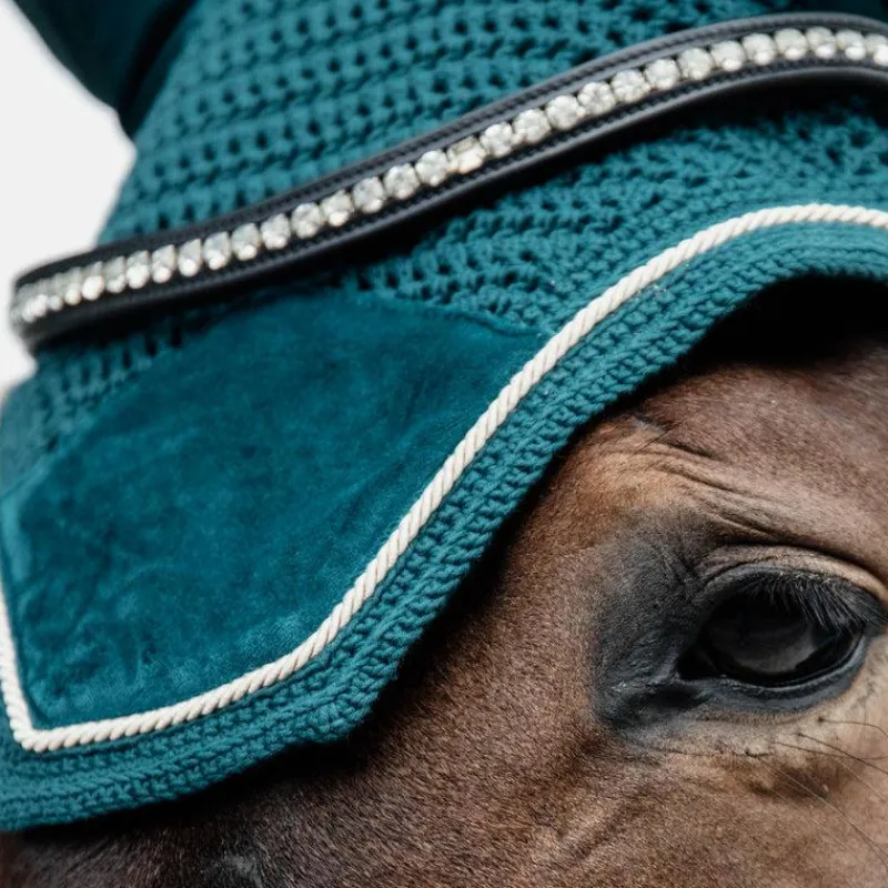 Cso|Collection "Minis" Kentucky*Kentucky Horsewear - Bonnet Wellington velvet émeraude Bleu