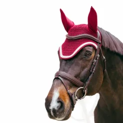 Bonnets Pour Chevaux*Kentucky Horsewear - Bonnet pour chevaux Wellington Plaited Cord Bordeaux