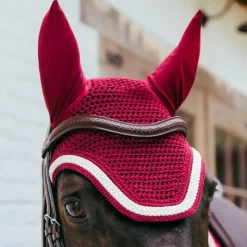 Bonnets Pour Chevaux*Kentucky Horsewear - Bonnet pour chevaux Wellington Plaited Cord Bordeaux