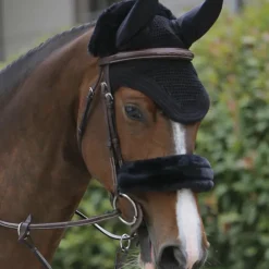 Bonnets Pour Chevaux*Kentucky Horsewear - Bonnet anti-mouche Wellington Gris