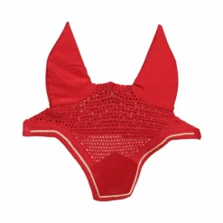 Bonnets Pour Chevaux*Kentucky Horsewear - Bonnet pour chevaux anti-bruits Wellington Velvet Rouge