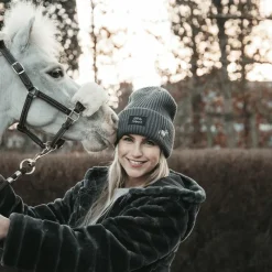Sale - Bonnet pour cavalier Sammy gris Bonnets/ Bandeaux