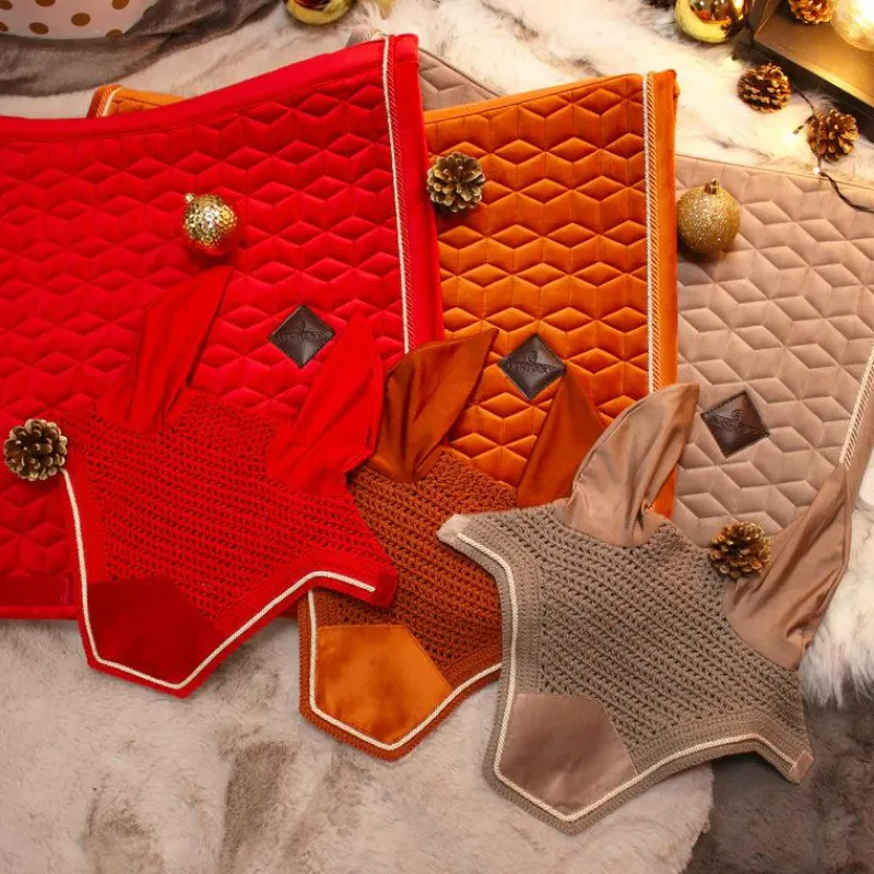 Cso|Collection "Minis" Kentucky*Kentucky Horsewear - Bonnet Wellington velvet Orange