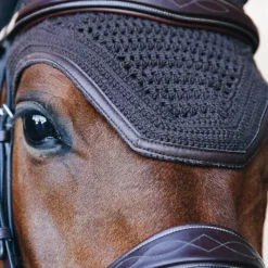 Bonnets Pour Chevaux|Cso*Kentucky Horsewear - Bonnet Wellington cuir Marron