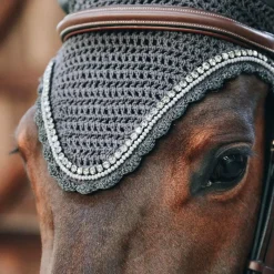 Bonnets Pour Chevaux*Kentucky Horsewear - Bonnet long Stone & Pearl Gris