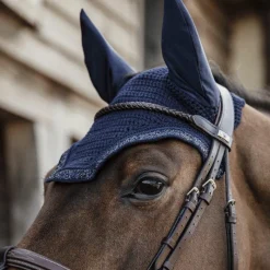 Bonnets Pour Chevaux|Cso*Kentucky Horsewear - Bonnet pour cheval Wellington Glitter Stone marine