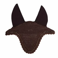 Best - Bonnet Long stone & Pearl anti-bruits marron Bonnets Pour Chevaux