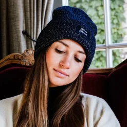 Bonnets/ Bandeaux*Kentucky Horsewear - Bonnet paillettes marine