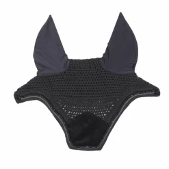 Bonnets Pour Chevaux|Cso*Kentucky Horsewear - Bonnet Wellington Velvet pearls Noir
