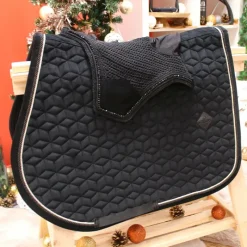 Bonnets Pour Chevaux|Cso*Kentucky Horsewear - Bonnet Wellington Velvet pearls Noir