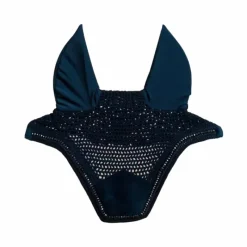 Online - Bonnet pour chevaux anti-bruits Wellington Velvet Pearls Bonnets Pour Chevaux