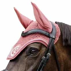 New - Bonnet anti-mouches Wellington 3D Logo corde fuchsia Bonnets Pour Chevaux